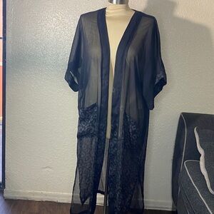Rachel Zoe Sheer Black Cardigan